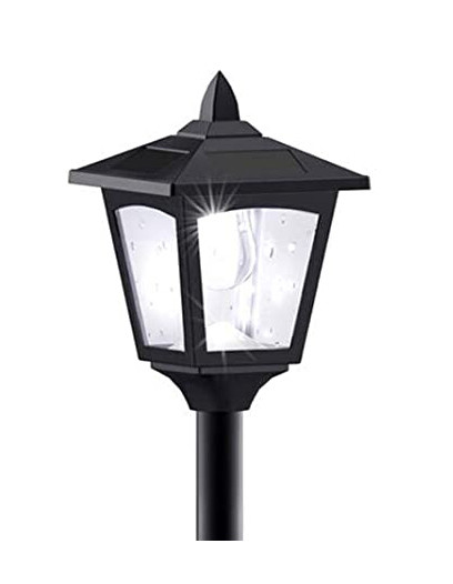 40 Inches Mini Solar Lamp Post Lights Outdoor Solar Powered Street Lights For Lawn Pathway