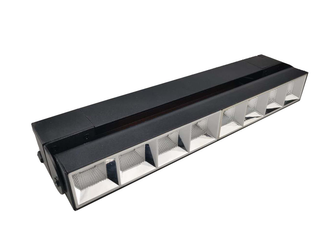 SMD3030 30W Linear Track Lighting , 180 Degree 3000K Black Adjustable Spotlight