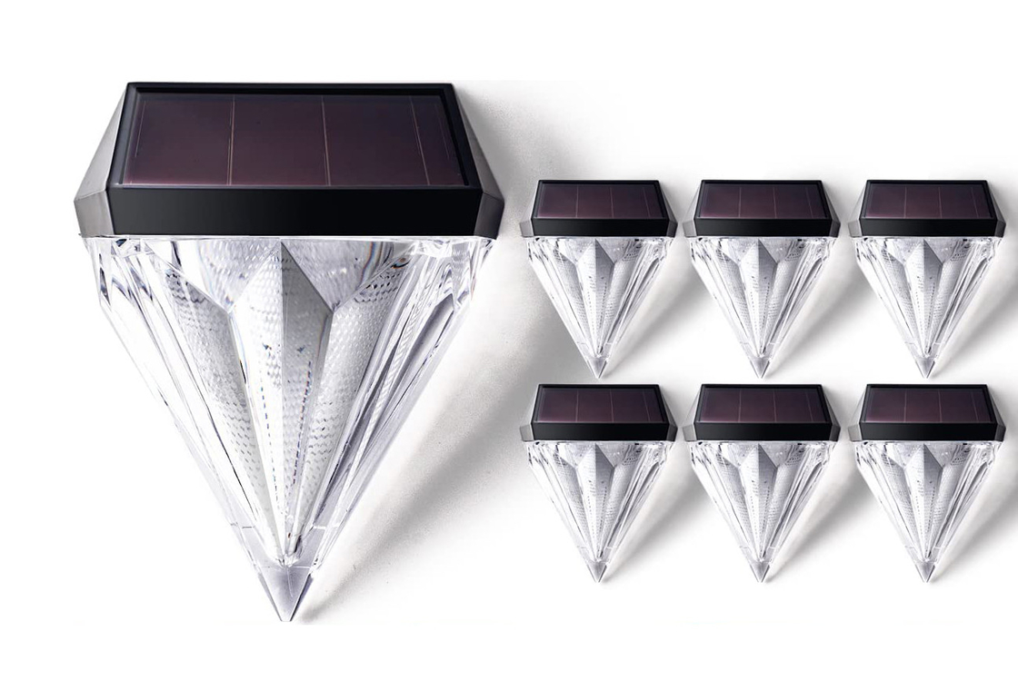Diamond Figurine Solar Powered Deck Step Lights 3200K warm white Outdoor Garden Decorative