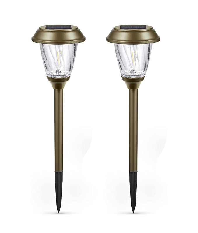 Auto On / Off Solar Powered Pathway Lights 10-25LM Warm White Dustproof
